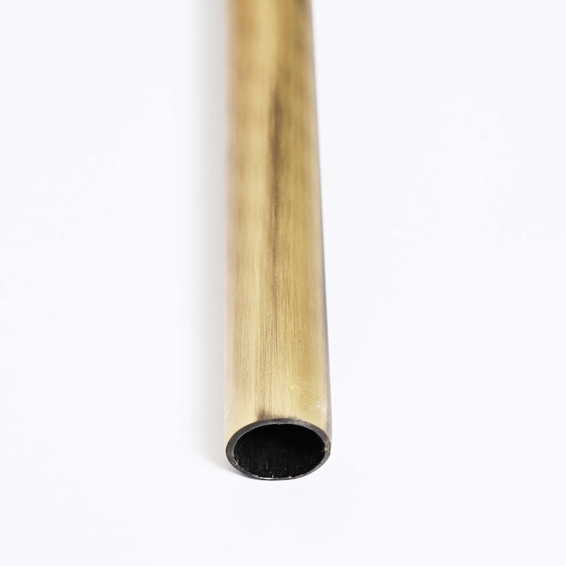 Aged Brushed Brass Hanging Rail Kitchen Pot