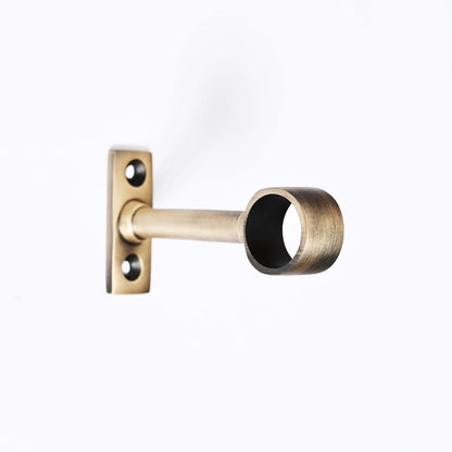 Aged Brushed Brass Hanging Rail Kitchen Pot