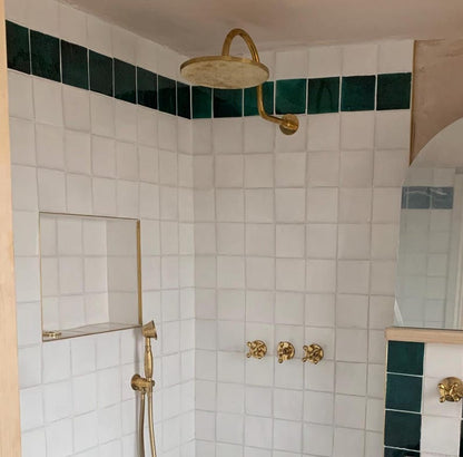 High-Arc Brass Rainfall Shower Head