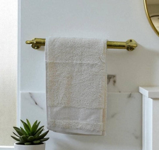 Unlacquered Solid Brass Towel Bar