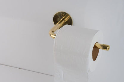 Unlacquered Brass Wall Mounted Toilet Paper Holder