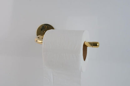 Unlacquered Brass Wall Mounted Toilet Paper Holder