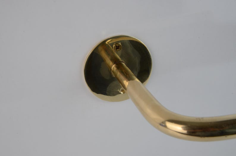 Unlacquered Brass Wall Mounted Toilet Paper Holder