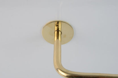 Unlacquered Brass Wall Mounted Toilet Paper Holder