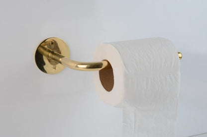 Unlacquered Brass Wall Mounted Toilet Paper Holder