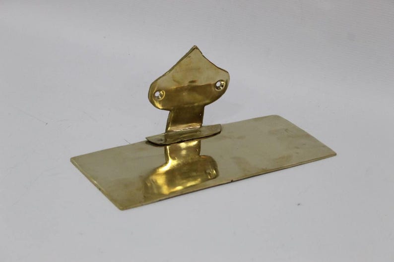 Unlacquered Brass Floating Wall Shelf