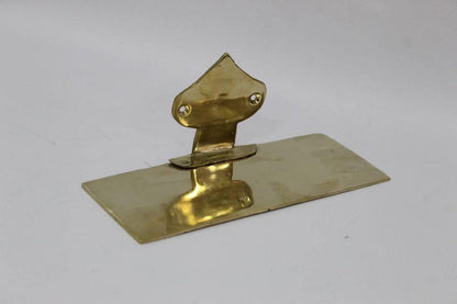 Unlacquered Brass Floating Wall Shelf