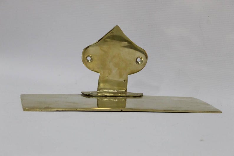 Unlacquered Brass Floating Wall Shelf