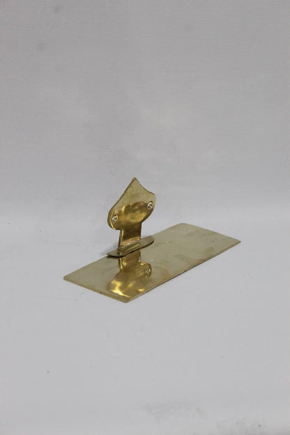 Unlacquered Brass Floating Wall Shelf