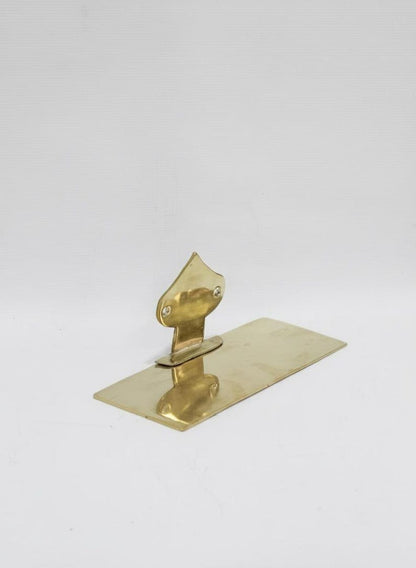 Unlacquered Brass Floating Wall Shelf