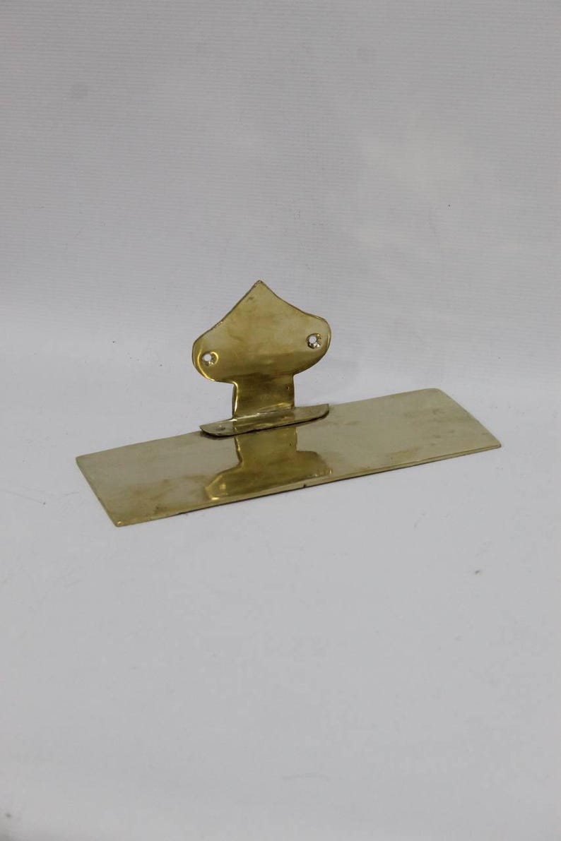 Unlacquered Brass Floating Wall Shelf