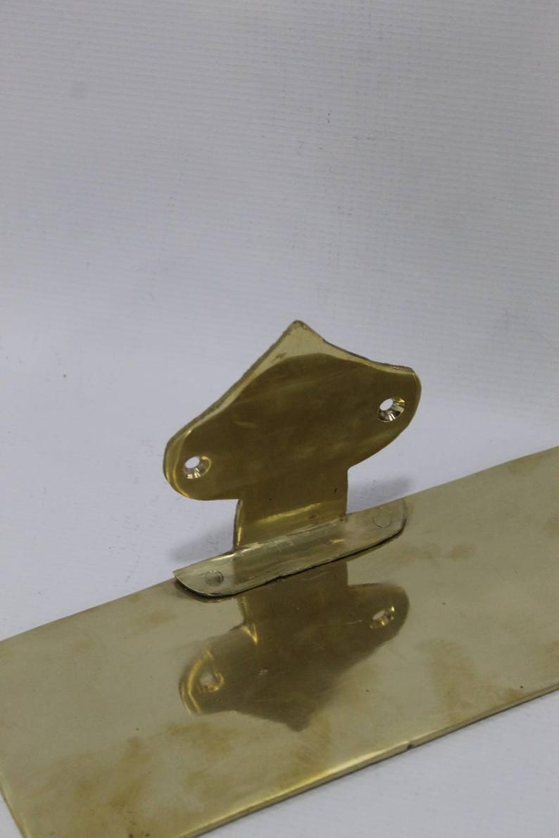 Unlacquered Brass Floating Wall Shelf