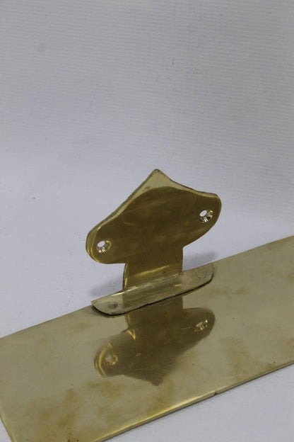 Unlacquered Brass Floating Wall Shelf