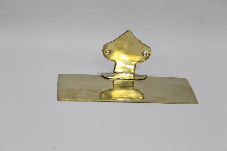 Unlacquered Brass Floating Wall Shelf