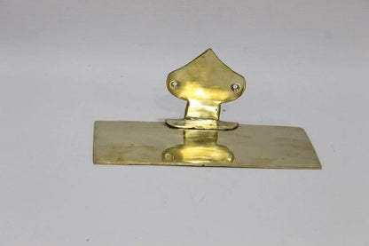 Unlacquered Brass Floating Wall Shelf