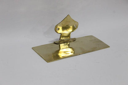Unlacquered Brass Floating Wall Shelf