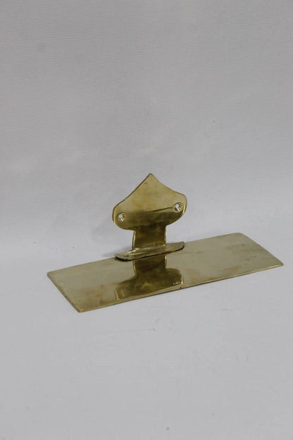 Unlacquered Brass Floating Wall Shelf