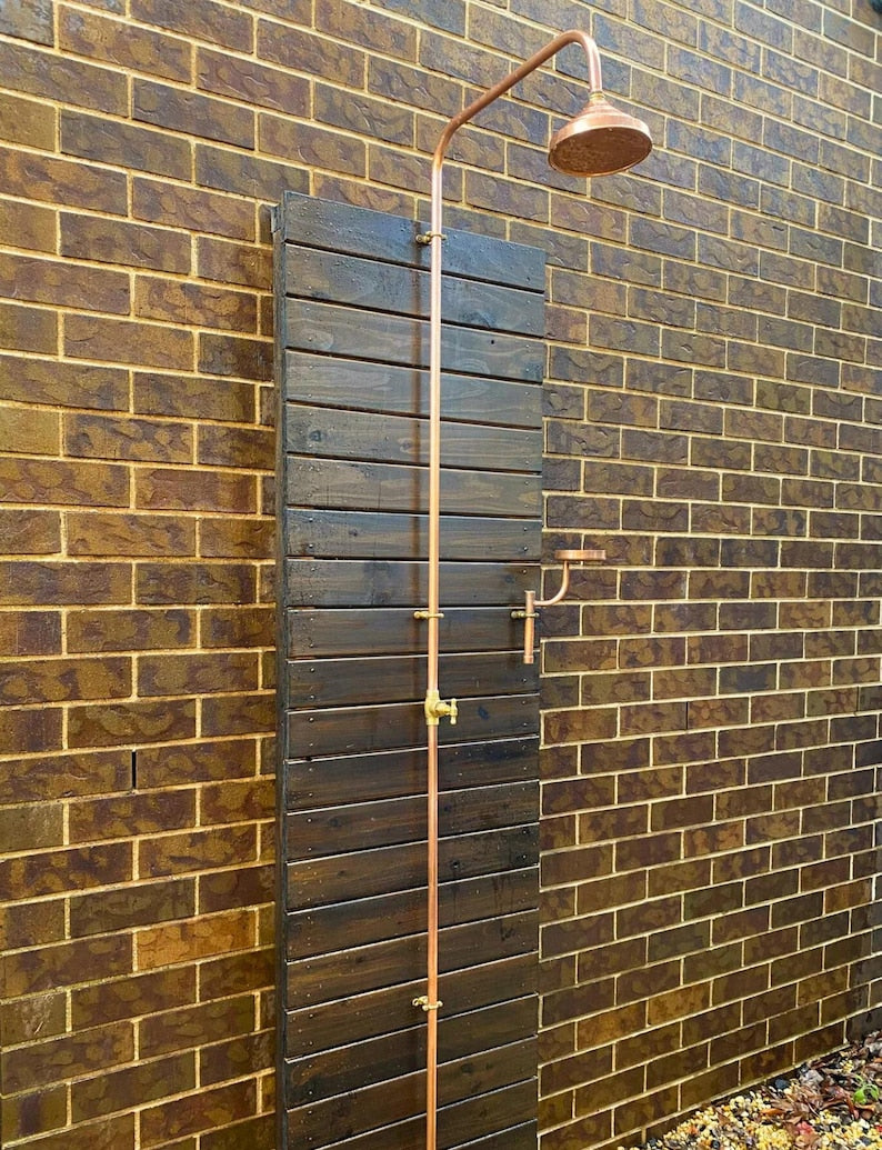 Artisan Unlacquered Brass Shower Set