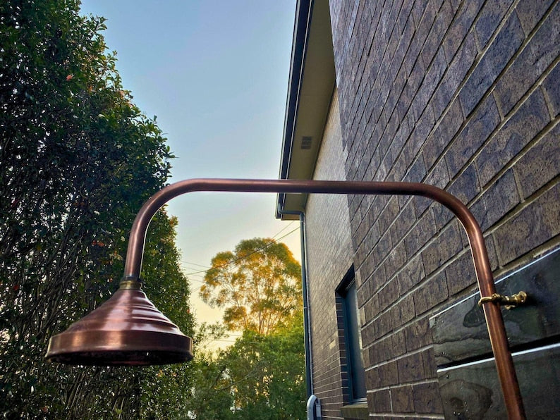 Artisan Unlacquered Brass Shower Set