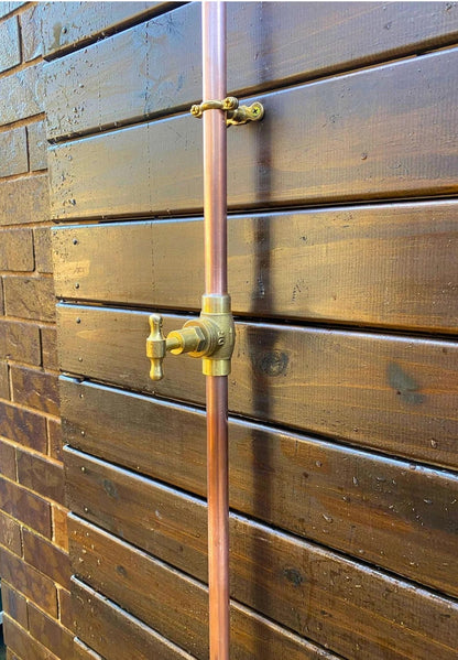 Artisan Unlacquered Brass Shower Set