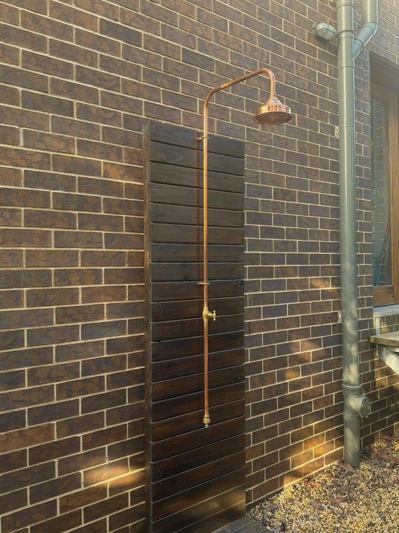 Artisan Unlacquered Brass Shower Set