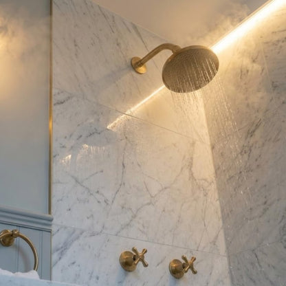 Exquisite Gold Rain Shower System