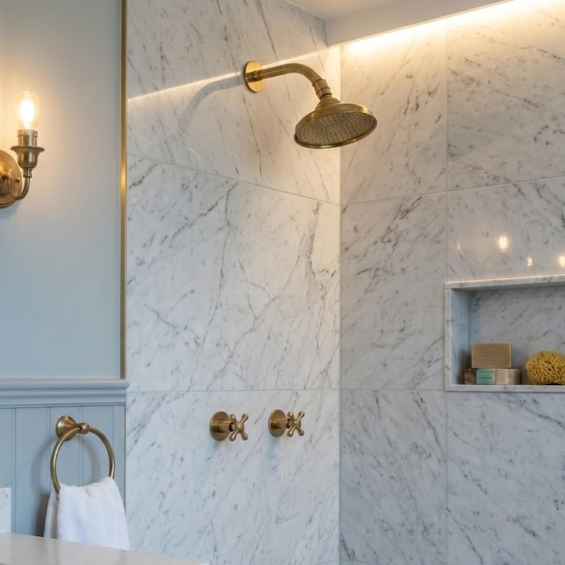 Exquisite Gold Rain Shower System