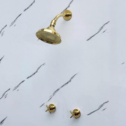 Exquisite Gold Rain Shower System