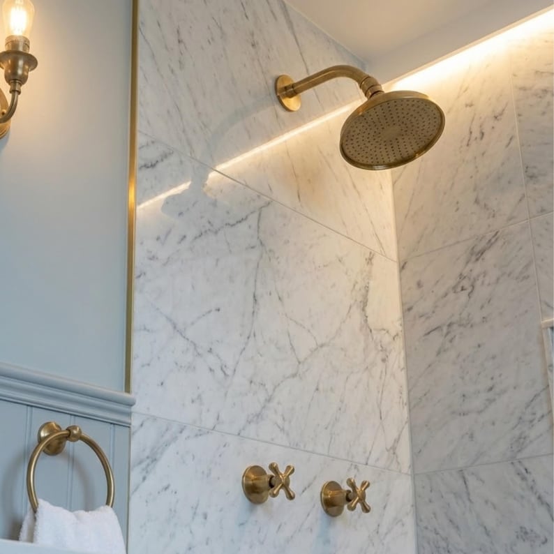 Exquisite Gold Rain Shower System