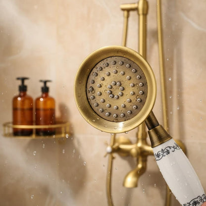 The Handcrafted Brass Shower Suite