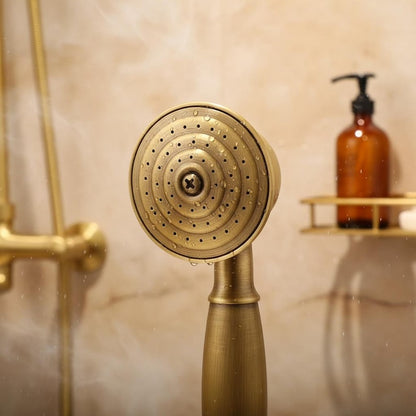 The Handcrafted Brass Shower Suite