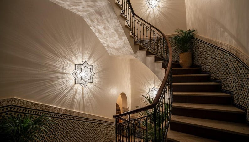 Moroccan Star Filigree Wall Sconce