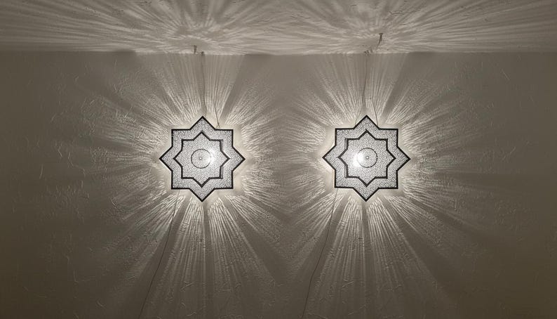 Moroccan Star Filigree Wall Sconce