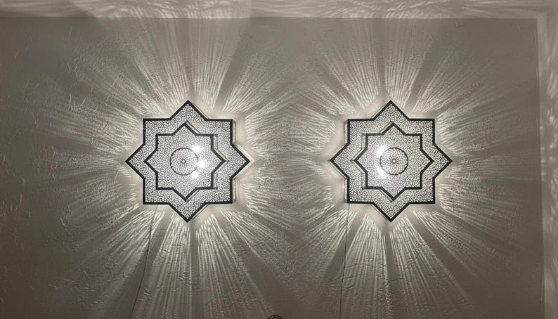 Moroccan Star Filigree Wall Sconce