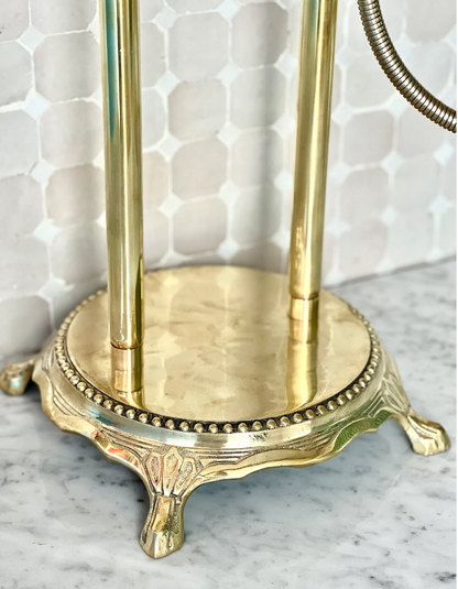 Tall Unlacquered Brass Basin Mixer