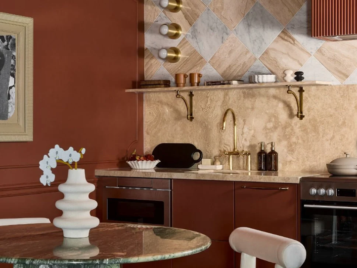 Handcrafted Unlacquered Brass Kitchen Faucet