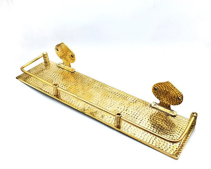 Hammered Brass Wall Shelf Brass Wall Shelf