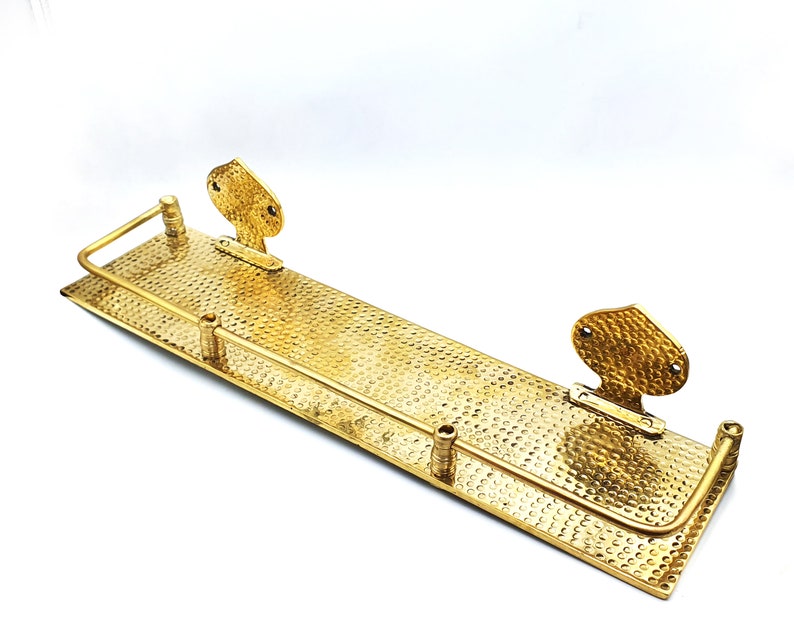 Hand-Hammered Moroccan Floating Shelf