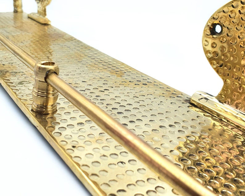 Hammered Brass Wall Shelf Brass Wall Shelf