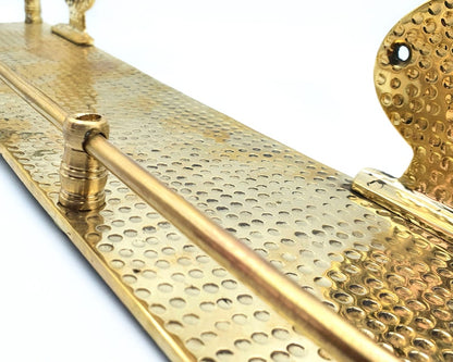 Hammered Brass Wall Shelf Brass Wall Shelf