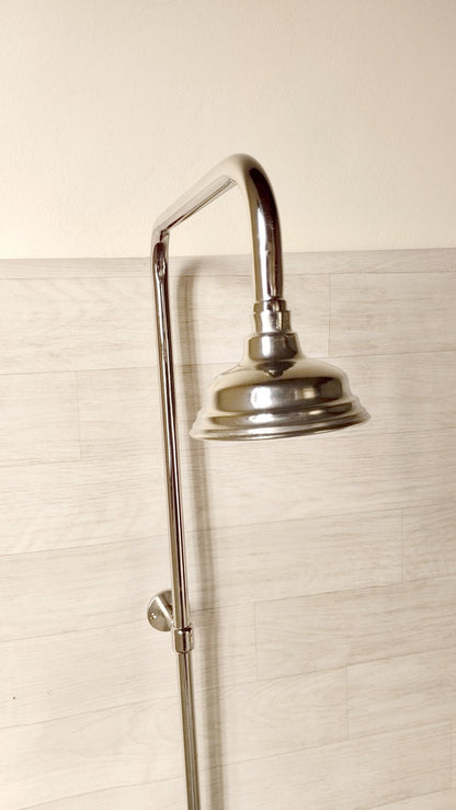 Industrial Polished Nickel Exposed Shower