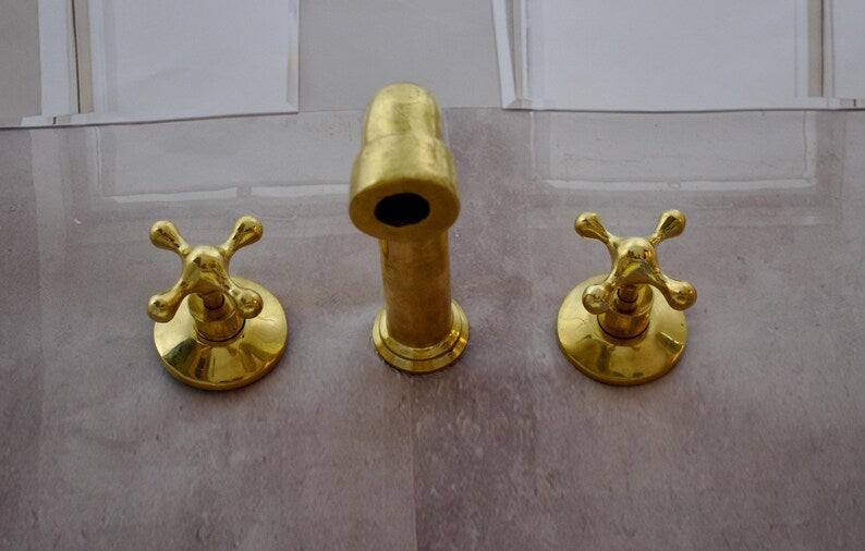 Artisan Widespread Brass Bathroom Faucet