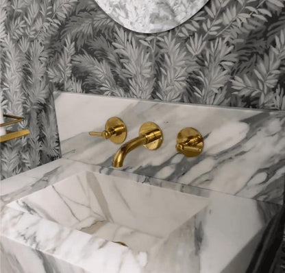 Unlacquered Brass Bathroom Faucet