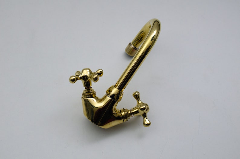 Victorian Mini Brass Mixer Tap