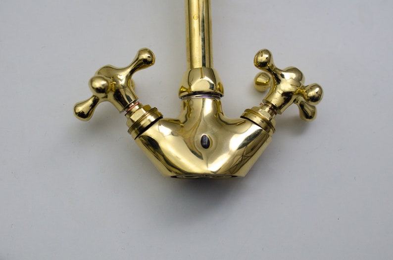 Victorian Mini Brass Mixer Tap