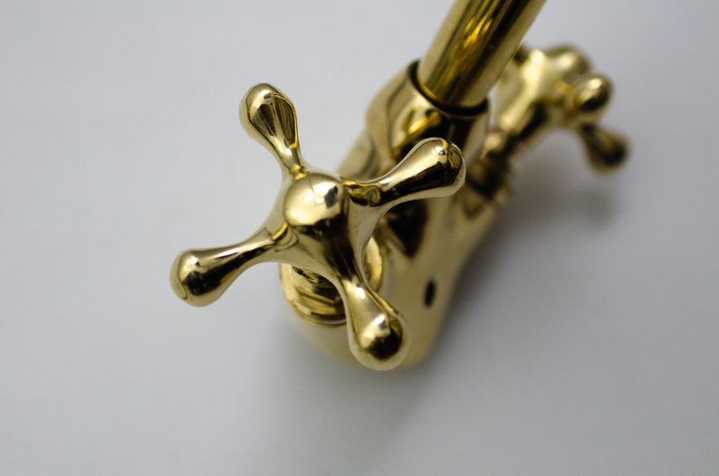 Victorian Mini Brass Mixer Tap