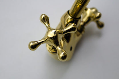Victorian Mini Brass Mixer Tap
