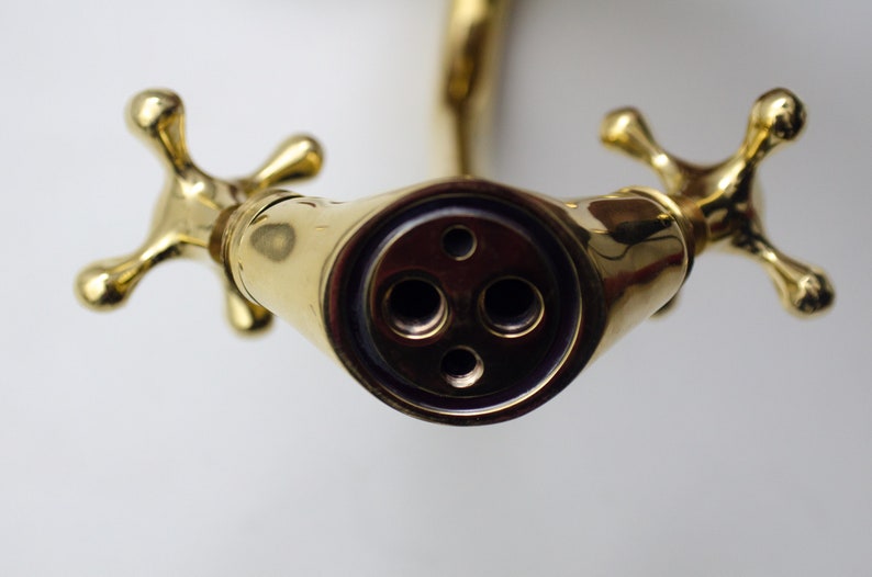 Victorian Mini Brass Mixer Tap