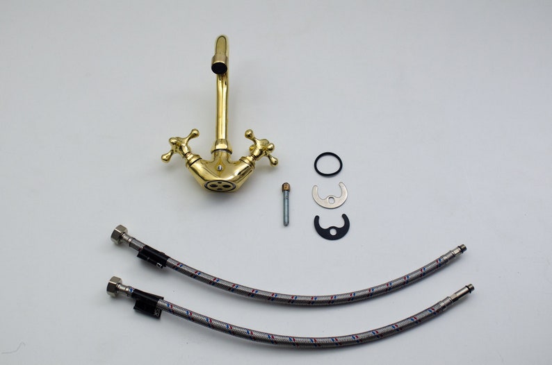 Victorian Mini Brass Mixer Tap