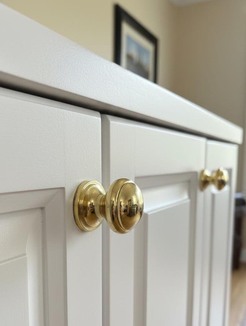 Solid Brass Ball Knob for Cabinets & Drawers